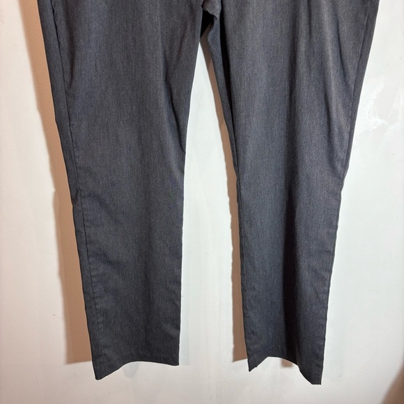 SIMON CHANG Sz 16 Stretchy Type Grey Straight Leg High Rise Trouser Pants NEW - Picture 5 of 10